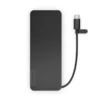 Hub de puertos portatil Lenovo, delgado, Interfaz: USB-C, Color Eclipse Black (Negro)