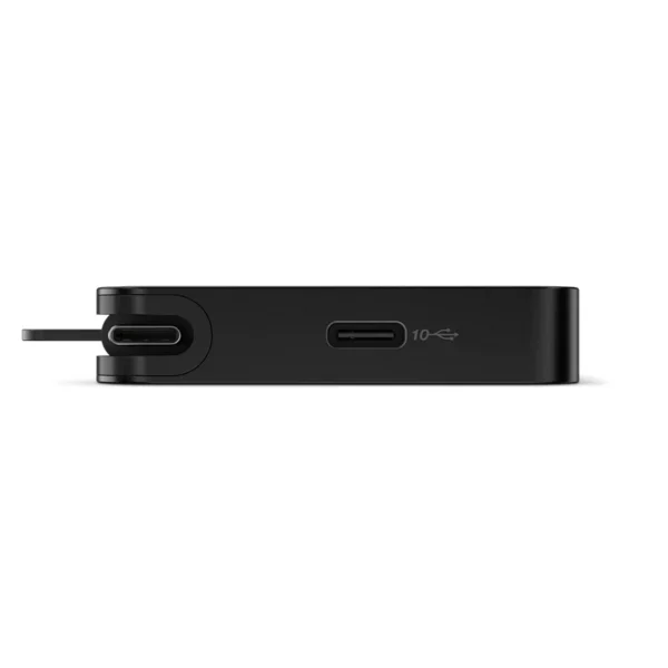 Hub de puertos portatil Lenovo, delgado, Interfaz: USB-C, Color Eclipse Black (Negro)