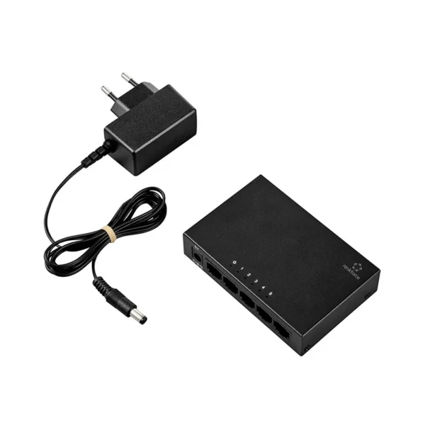 Switch de red RJ45 Renkforce RF-US-500, de 5 puertos y 1 GBit/s