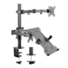 accspkspmm302_2.webp Soporte de escritorio para monitor + Laptop, o 2 monitores Speaka Professional SP-MM-302