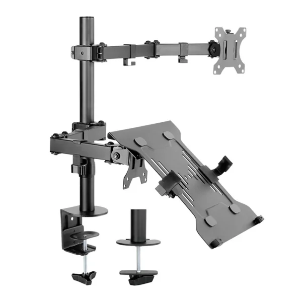 accspkspmm302_2.webp Soporte de escritorio para monitor + Laptop, o 2 monitores Speaka Professional SP-MM-302