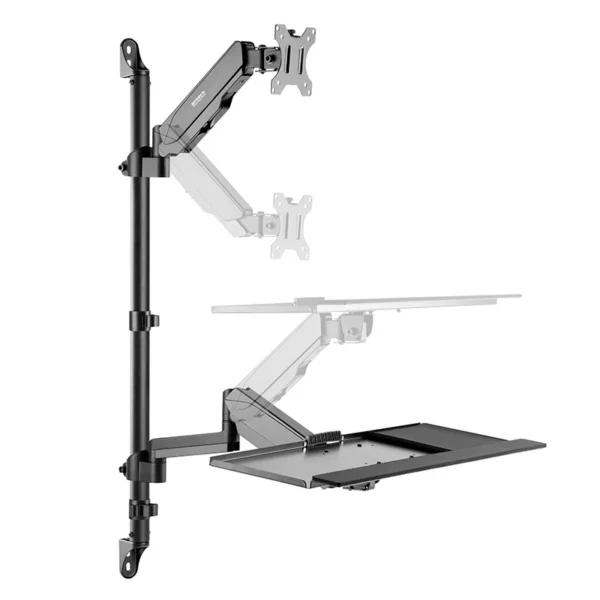 accspkspmm710_3.webp Soporte de pared + bandeja para teclado para monitor SpeaKa Professional SP-MM-710