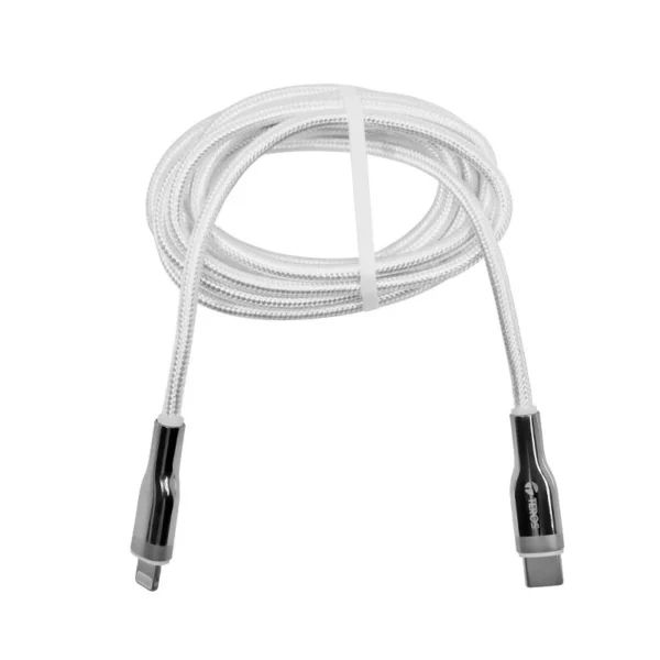 acte70212w_2.webp Cable USB TEROS TE-70212W, Tipo C a Lightning, 3A, 20W Máx, blanco y plateado