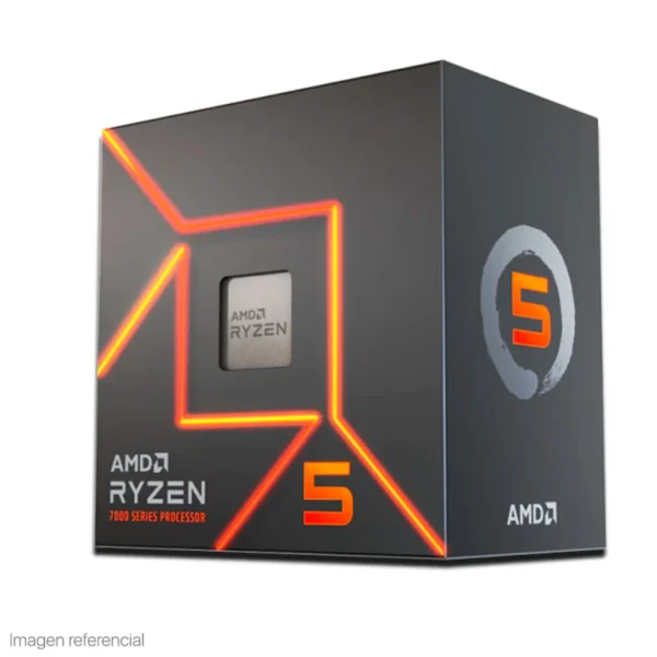 cpam5r57600.webp Procesador AMD Ryzen 5 7600 3.8/5.1GHz, 32MB L3, 6-Core, AM5, 65W.