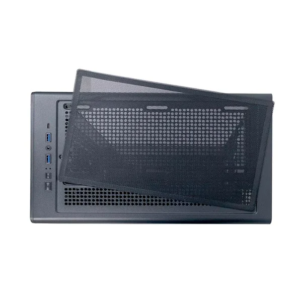 Case sin fuente gamer TEROS TE-1323G, ITX, M-ATX, ATX, 3.5 y 2.5 , negro