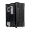 Case sin fuente gamer TEROS TE-1332G, ITX, M-ATX, ATX, 3.5 y 2.5 , negro