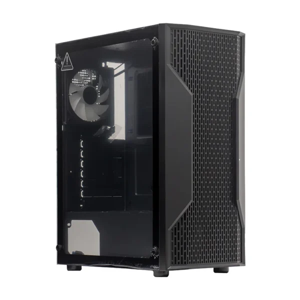 Case sin fuente gamer TEROS TE-1332G, ITX, M-ATX, ATX, 3.5 y 2.5 , negro