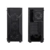 Case sin fuente gamer TEROS TE-1332G, ITX, M-ATX, ATX, 3.5 y 2.5 , negro