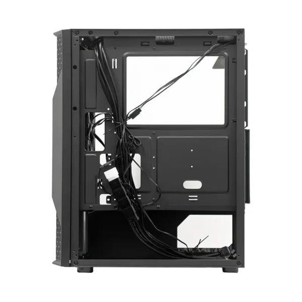 Case sin fuente gamer TEROS TE-1332G, ITX, M-ATX, ATX, 3.5 y 2.5 , negro