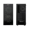 Case sin fuente gamer TEROS TE-1333G, ITX, M-ATX, ATX, 3.5 y 2.5 , negro
