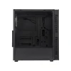 Case sin fuente gamer TEROS TE-1333G, ITX, M-ATX, ATX, 3.5 y 2.5 , negro