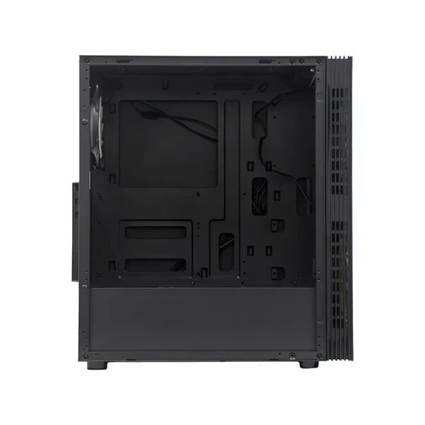 Case sin fuente gamer TEROS TE-1333G, ITX, M-ATX, ATX, 3.5 y 2.5 , negro