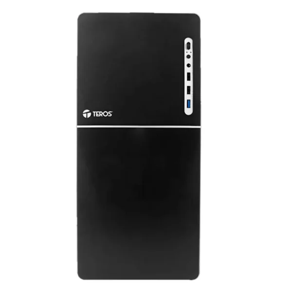 Case TEROS TE-1038S, Factor de forma ATX, 250 W, USB 3.0 / 2.0, audio, negro.