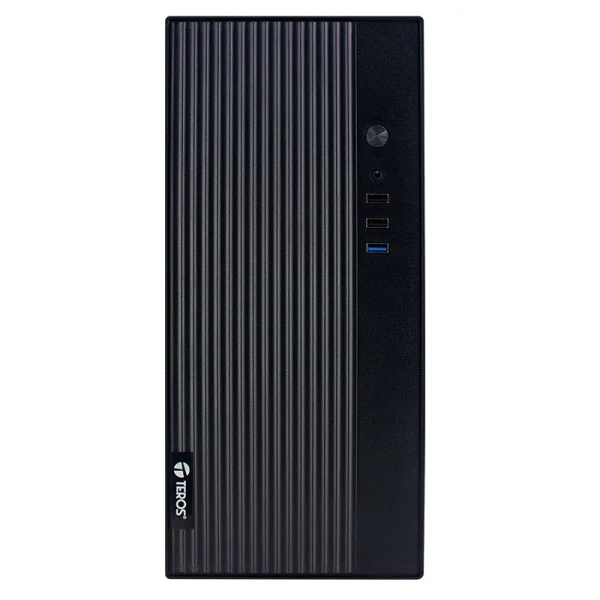 Case TEROS TE-1035S, Mini Tower ATX, 250 W, USB 3.0 / 2.0, audio HD, negro