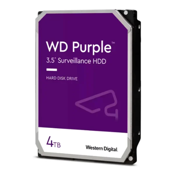 Disco duro Western Digital WD Purple, 4TB, SATA 6.0 Gb/s, 256MB Cache, 5400 rpm, 3.5 .