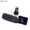 Kit gamer 4 en 1 Teclado + Mouse + Auriculares + Mousepad TEROS TE-5016S