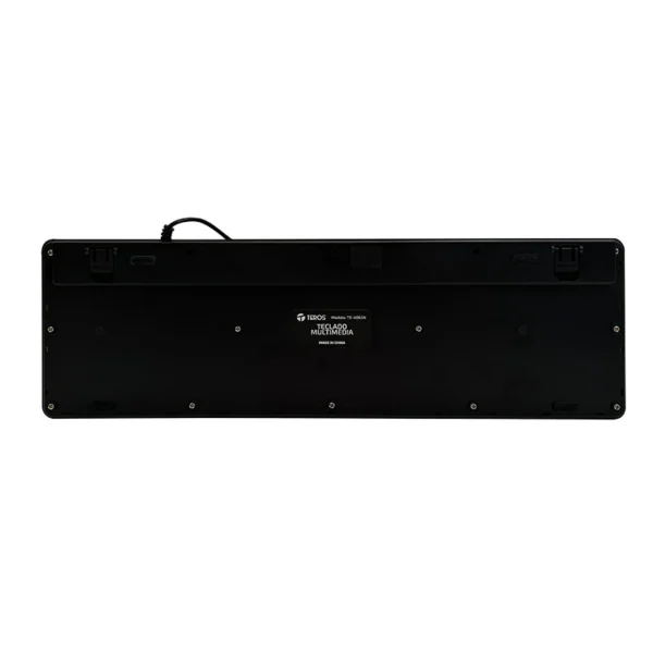 Teclado lavable TEROS TE-4065N, IPX7, USB, negro