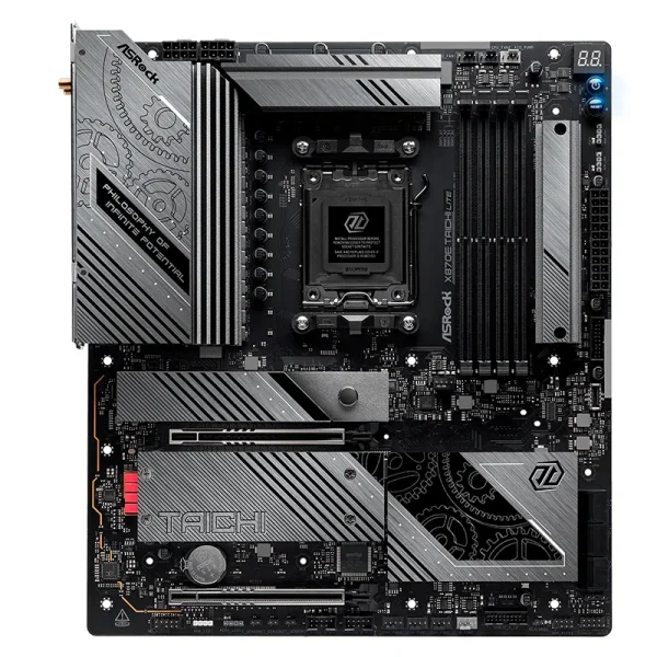 mbarx870etailte.webp Motherboard ASROCK X870E Taichi Lite, Chipset AMD X870E, Socket AMD AM5, EATX