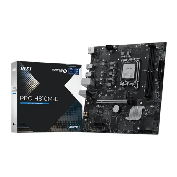 mbmsh810m-epro.webp Motherboard MSI PRO H810M-E, Chipset Intel H810, LGA 1851, HDMI, DP, mATX