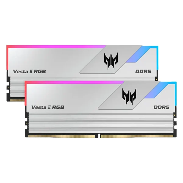 me32prbl9bwr379.webp Memoria U-DIMM Predator Vesta II RGB, 32GB (2x16GB) DDR5-6000MHz, PC5-48000, CL32, 1.35V.