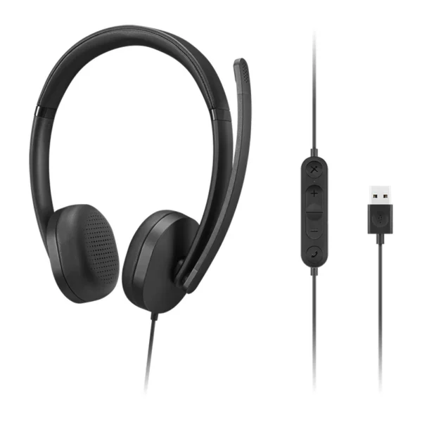 mmlen4xd1p83425.webp Auriculares Stereo con micrófono Lenovo Gen 2, Interfaz USB-A