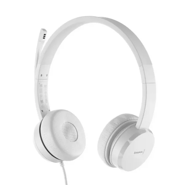 mmlengxd1e71385_2.webp Auriculares Estereo con Microfono Lenovo 110, Interfaz USB Tipo-A, Color Cloud Grey (Gris)