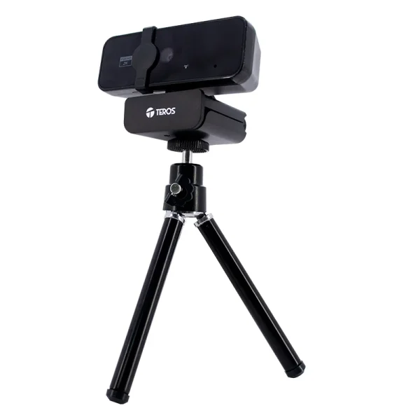 Webcam TEROS TE-9072, 2K, micrófono incorporado, USB 2.0