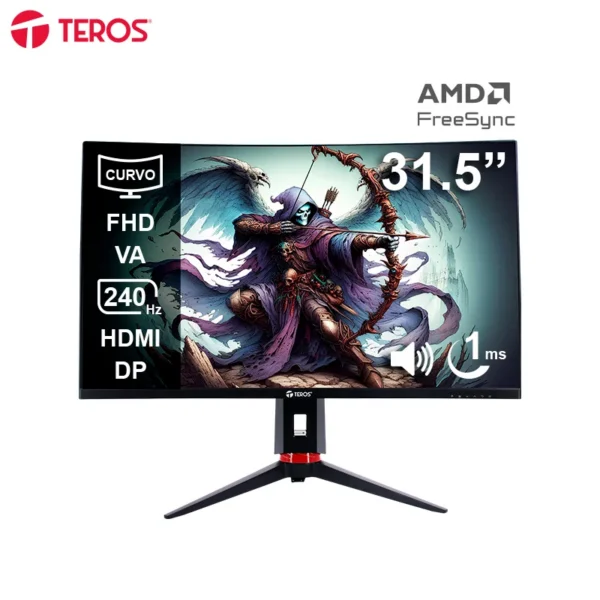 mon315cte3219g_2.webp Monitor curvo gaming TEROS TE-3219G, 31.5 FHD VA, 240 Hz, 1ms, HDMI, DP, Audio out
