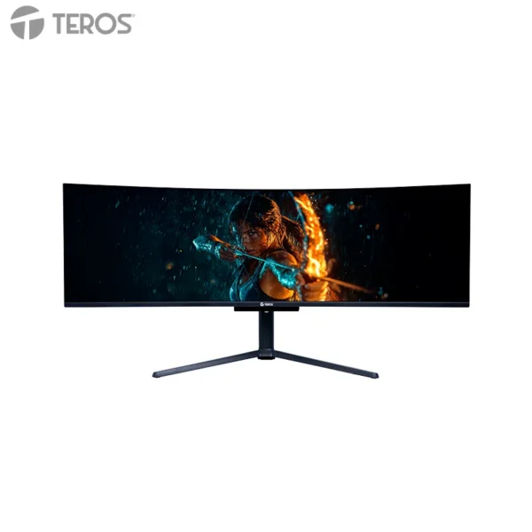 Monitor curvo gaming TEROS TE-4920G, 49 UWQHD QD-OLED, 144Hz, 0.03ms, HDMI, DP, Audio out