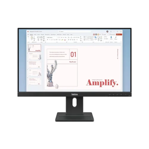 monle64bamar1la.webp Monitor Plano Lenovo ThinkVision E24-40, 23.8 WLED FHD IPS/HDMI/DP/VGA/Parlantes (2Wx2)
