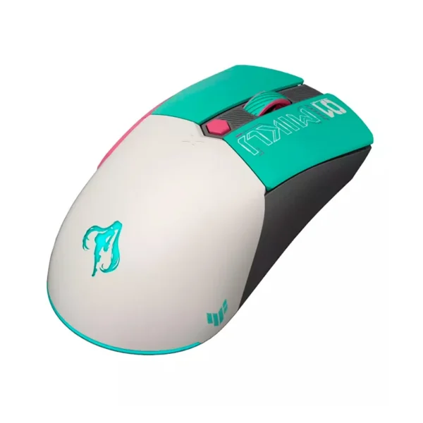 Mouse Asus Tuf Gaming Mini Wireless Hatsune Miku Edition, Inalámbrico USB, Óptico