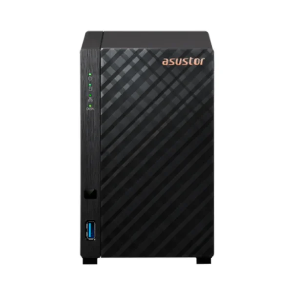 Servidor NAS ASUSTOR DRIVESTOR 2 Gen2 (AS1202T), Realtek RTD1619B 1.7GHz QC/1GB DDR4 RAM