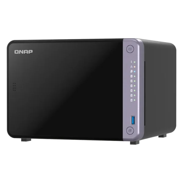 Servidor NAS QNAP TS-632X-4G, ARM AL524 4C/2GHz, 4GB RAM SODIMM, Bahias: 6x3.5 SATA