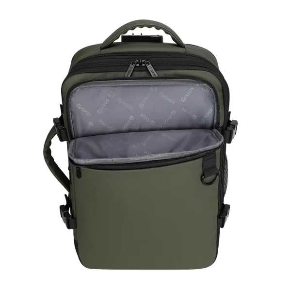 Backpack TEROS Travel TE-9040DG, Para Notebooks de hasta 15.6 , Color Verde