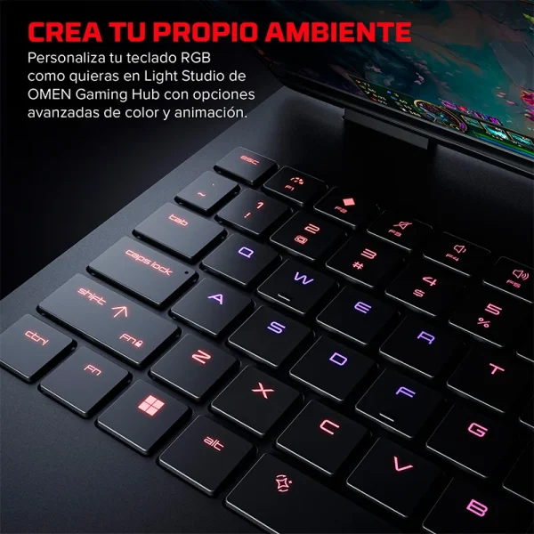 Notebook Gaming HP HyperX Omen 15-ga0001la, Core i7-14650HX hasta 5.2GHz, 16GB DDR5-5600