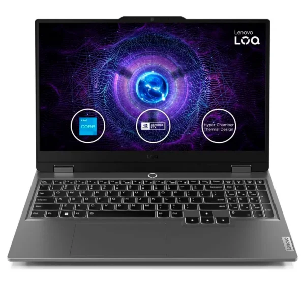 Notebook Lenovo LOQ 15IAX9 15.6 FHD IPS, Core i5-12450HX hasta 4.4GHz 8GB DDR5-4800MHz