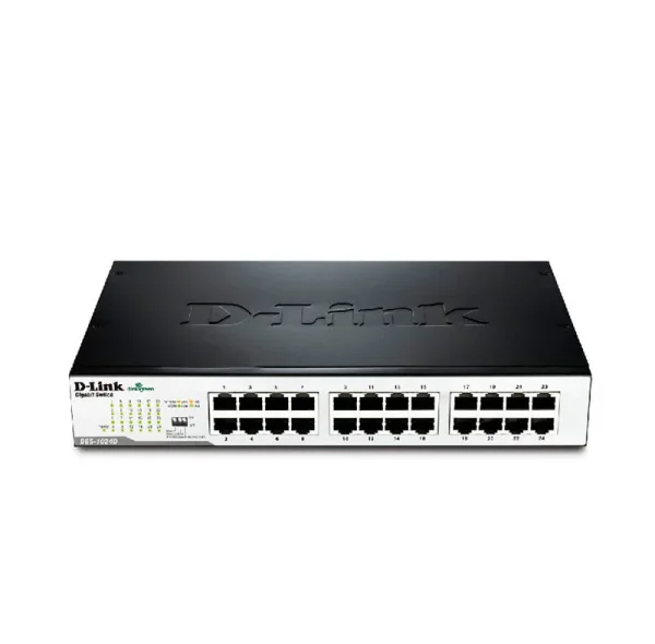 nwdldes1024d.webp Switch D-Link DES-1024D, 10/100 Mbps, 24 x RJ-45, CSMA/CD, para Rack, Autovoltaje.