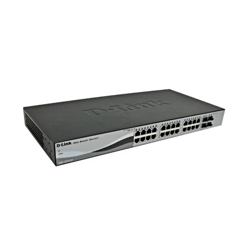 Switch Web Smart D-LINK DGS-1210-28, 24 RJ-45 LAN GbE, y 4 puertos SFP, autovoltaje.