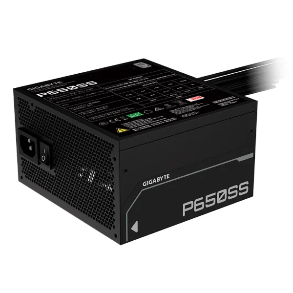 psgbp650ss.webp Fuente de alimentación Gigabyte P650SS , 650W, 80 PLUS Siver, Formato ATX.