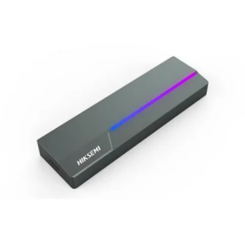 sddhsenclomdr1.webp Enclosure (estuche) portatil HIKSEMI MDR1 con luz RGB, Interfaz USB 3.2 Gen 2 Tipo-C, Gris