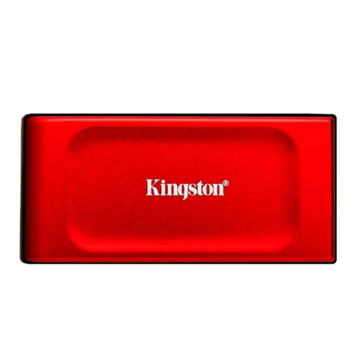 Unidad en estado sólido externa Kingston XS1000, 2TB, USB 3.2 Gen 2 Tipo-C, Color Rojo