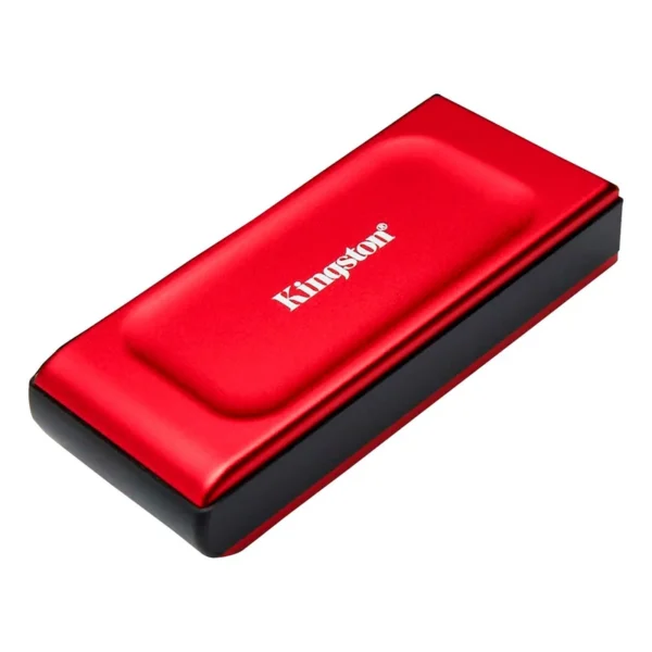 ssdktxs1000r2tb_2.webp Unidad en estado sólido externa Kingston XS1000, 2TB, USB 3.2 Gen 2 Tipo-C, Color Rojo