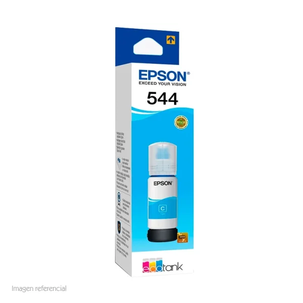 stept544220.webp Botella de tinta EPSON T544220-AL, color Cian, contenido 65ml.