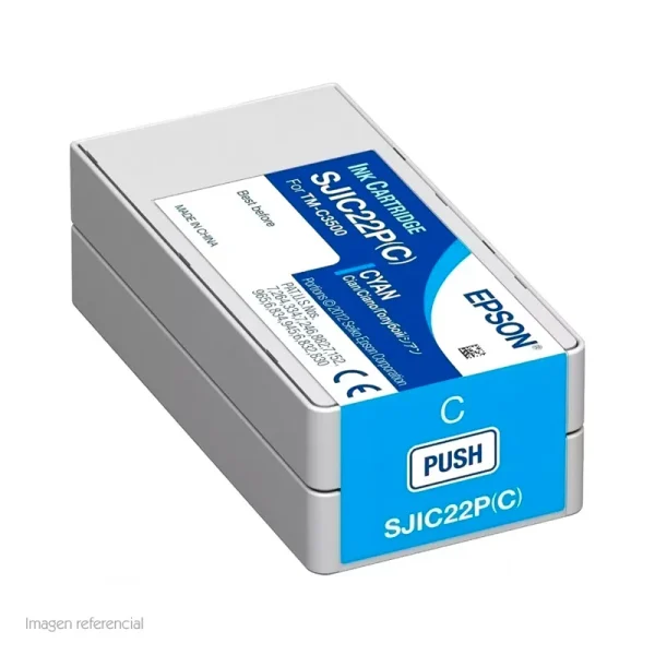 sumepc33s020581.webp Cartucho de Tinta EPSON color Cian para impresoras Epson TM-C3500.