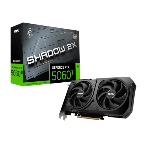 vd8gmsrtx506ts2.webp Tarjeta de video MSI GeForce RTX 5060 Ti 8G SHADOW 2X OC PLUS, 8 GB GDDR7, PCIe Gen 5.0